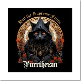 Purrtheism: Hail the Supreme Feline Posters and Art